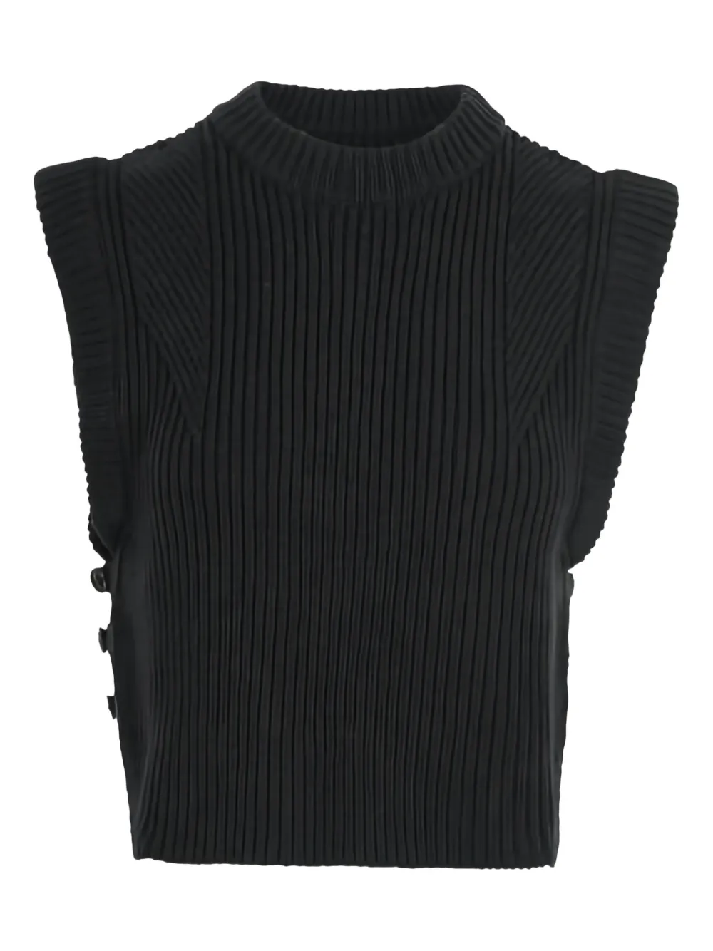 

Топ в рубчик на пуговицах Soeur, зеленый