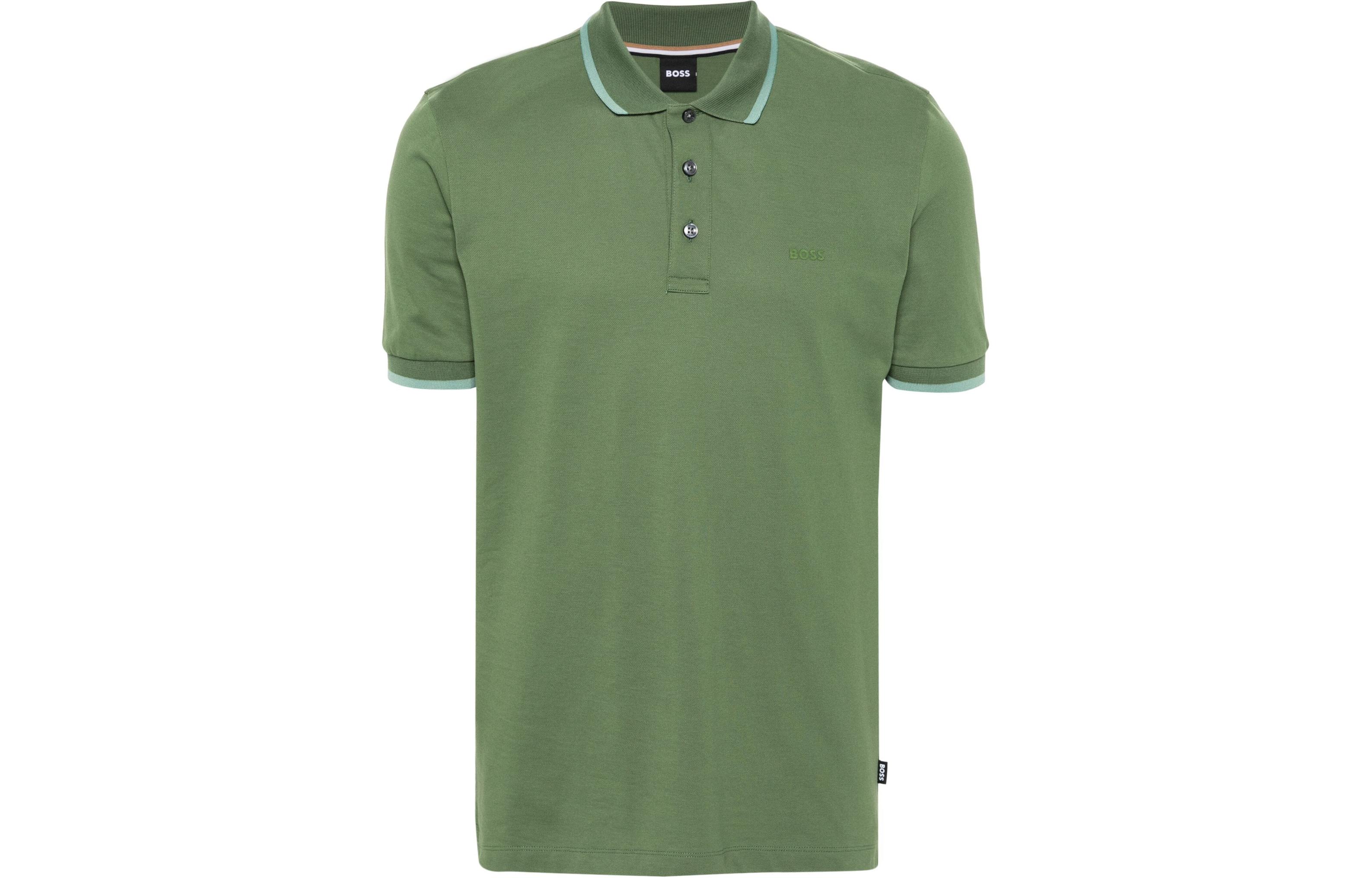 

Футболка поло SS24 мужская яблочно-зеленая HUGO BOSS