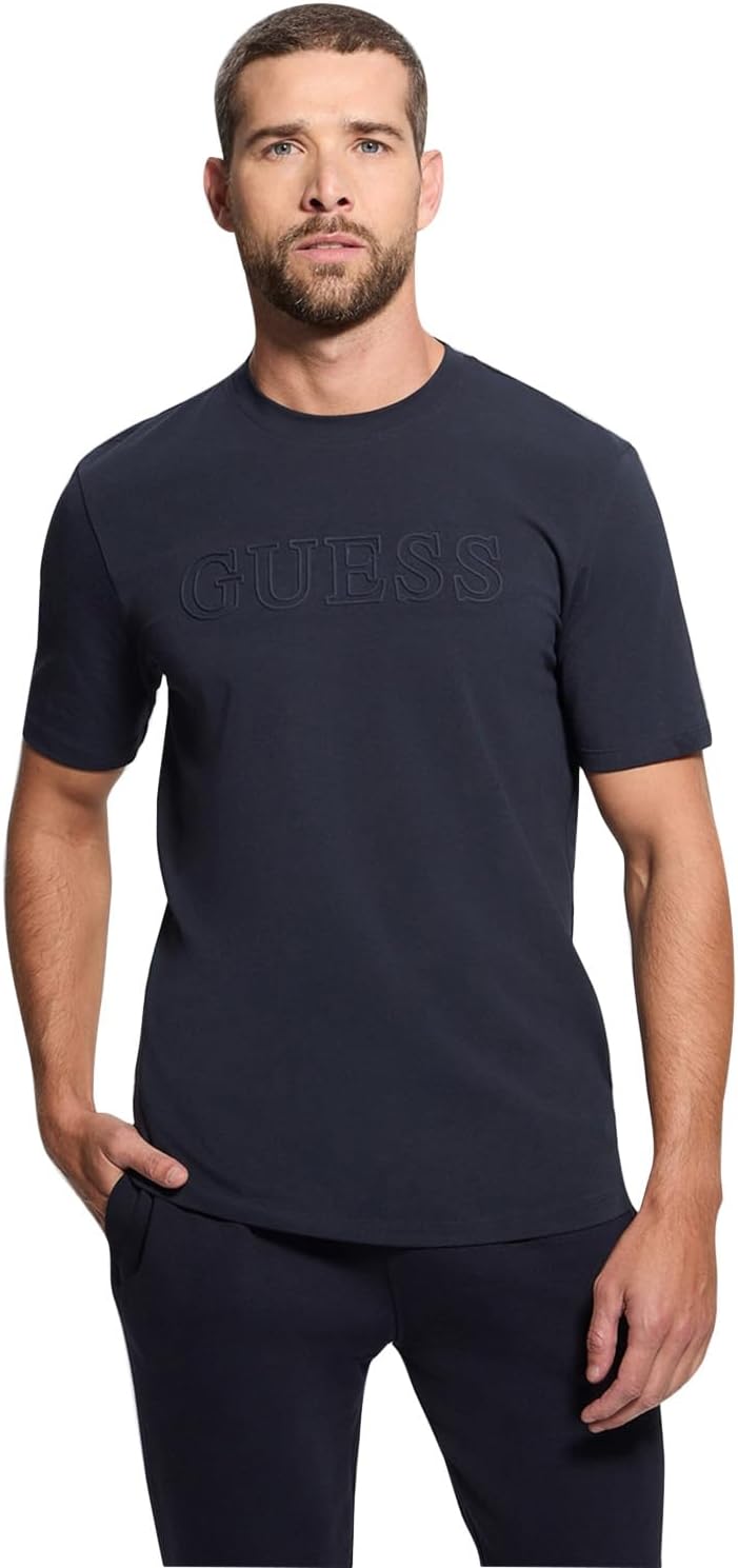 

Мужская футболка Alphy с коротким рукавом Guess, Deep Marine, Синий, Мужская футболка Alphy с коротким рукавом Guess, Deep Marine