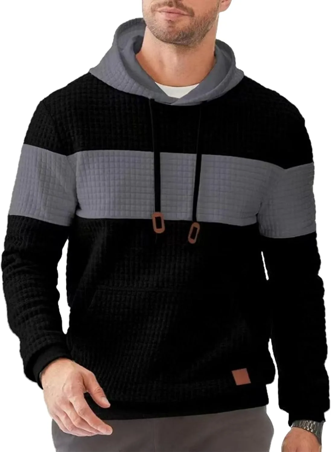 

Мужской худи с капюшоном и кангер-карманами XDFVC