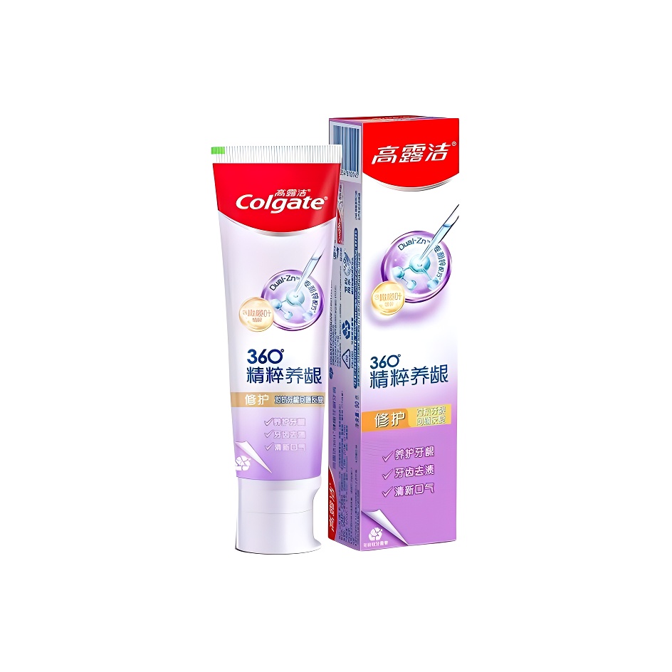 

Зубная паста 360 Health Gum с гиалуроновой кислотой для свежести дыхания и защиты десен COLGATE