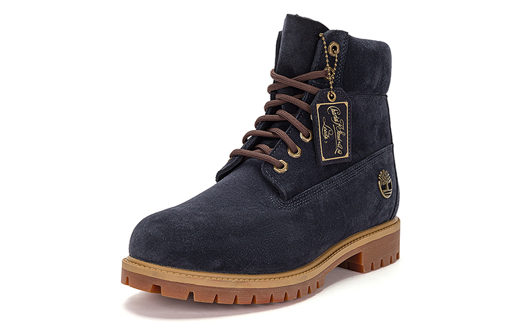 Мужские уличные ботинки Timberland из замши, темно-синий — фото 3