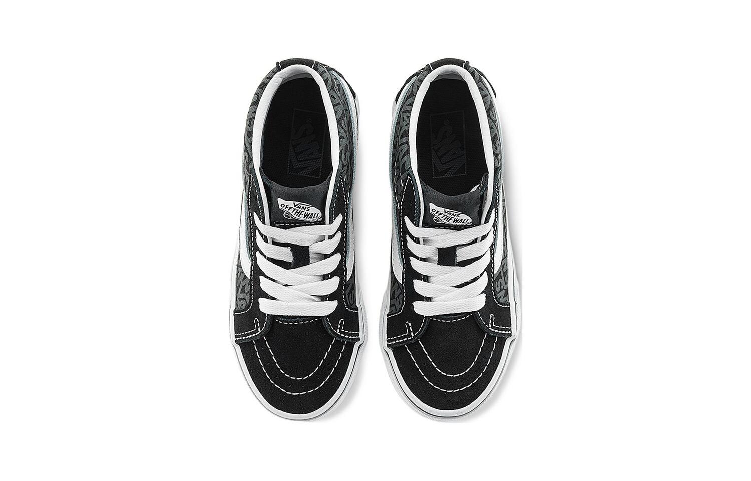 Детские кроссовки для скейтбординга Vans SK8 PS, Black/Gray — фото 3