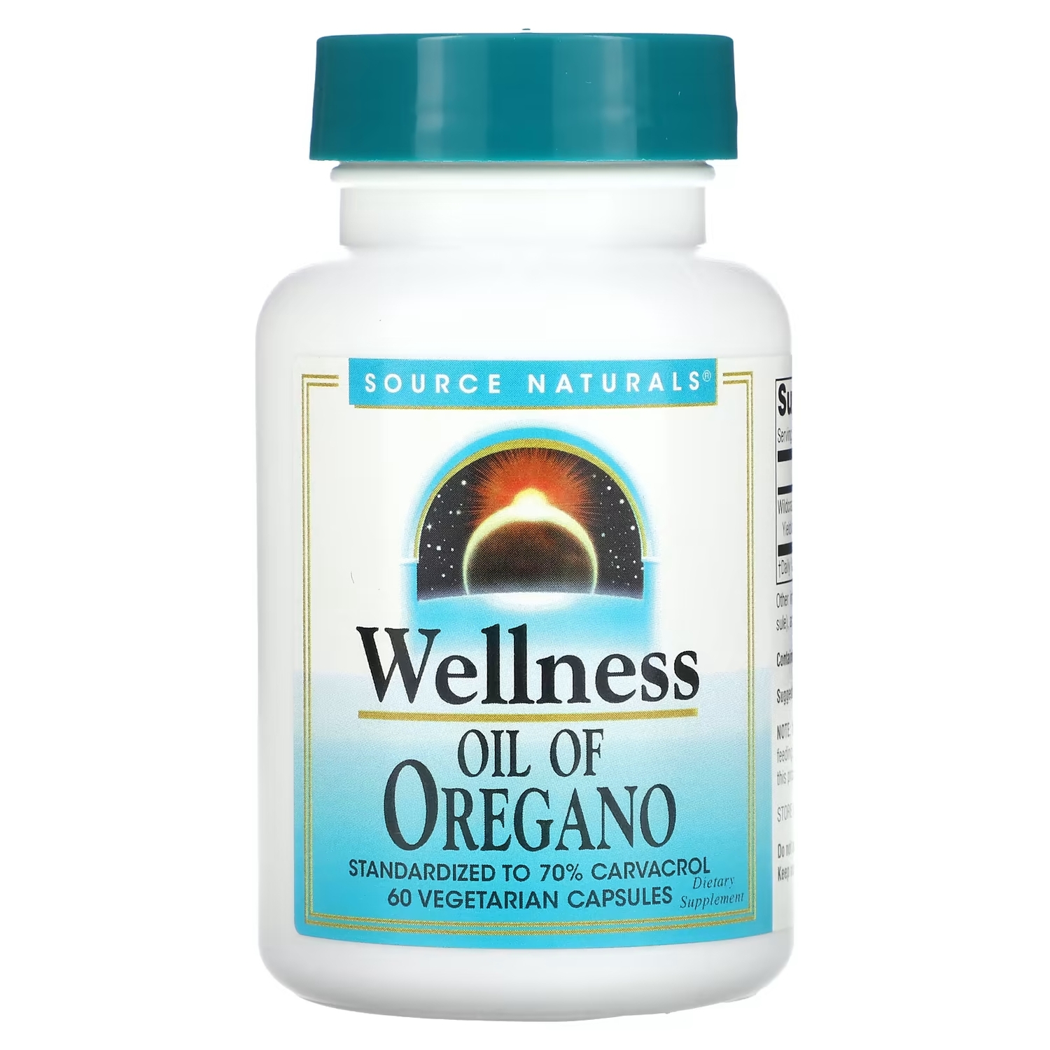

Масло орегано Source Naturals Wellness, 60 вегетарианских капсул