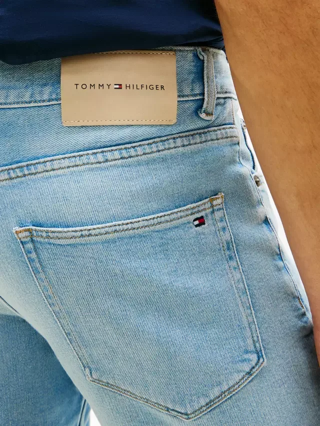Выцветшие джинсовые шорты Denton, светло-голубые Tommy Hilfiger — фото 4