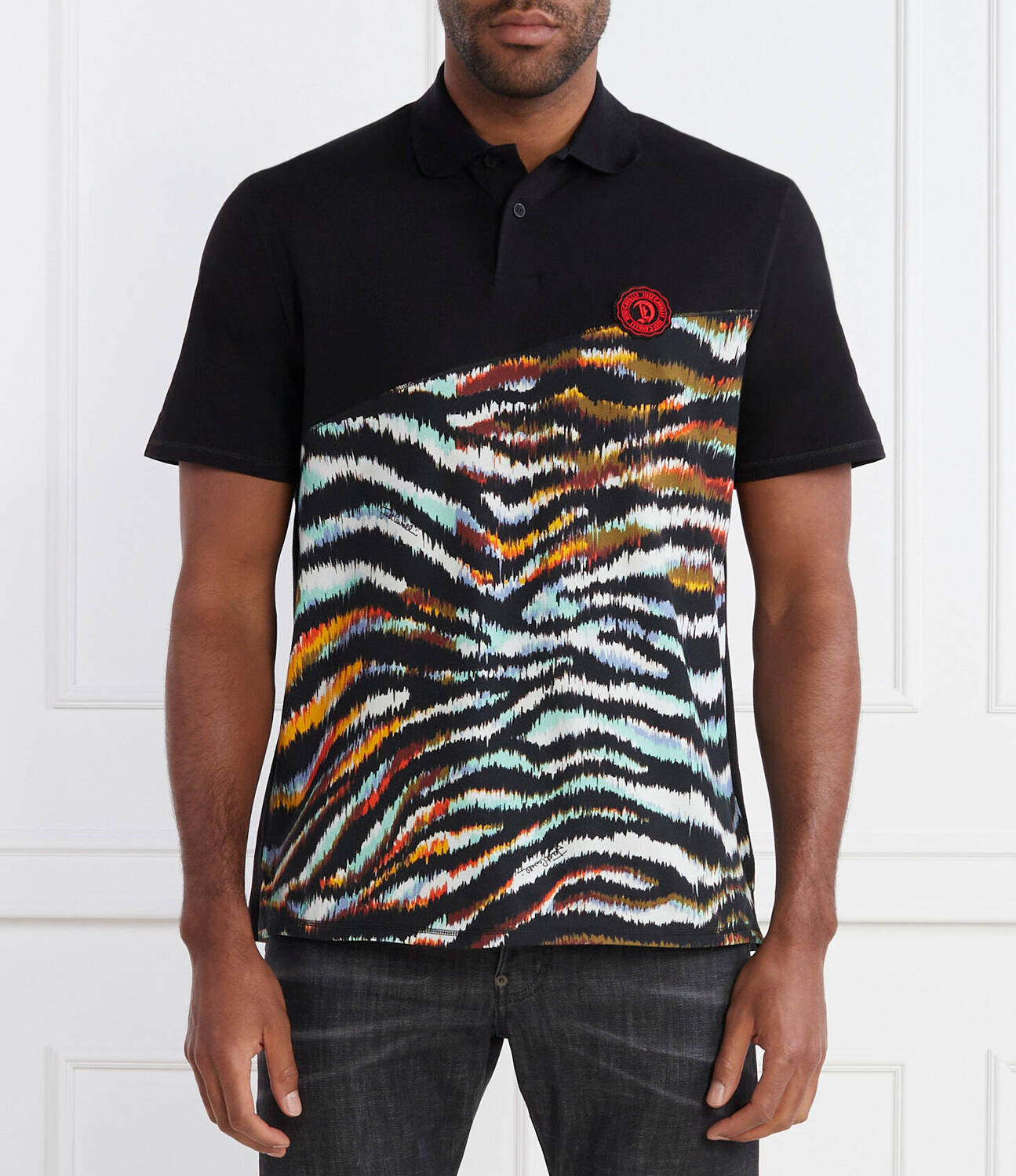 

Поло Just Cavalli Regular Fit, черный