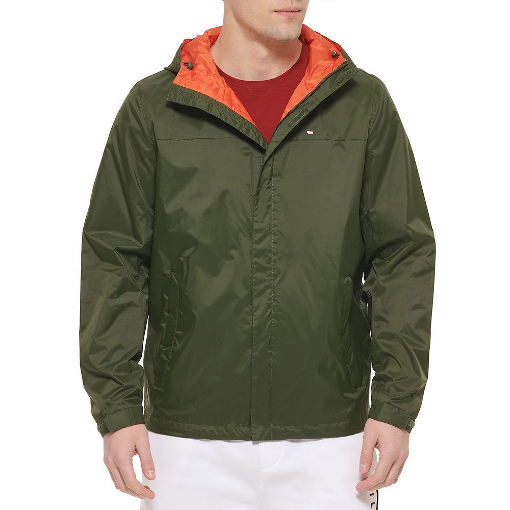 

Дождевик с капюшоном Big & Tall Tommy Hilfiger, цвет Olive