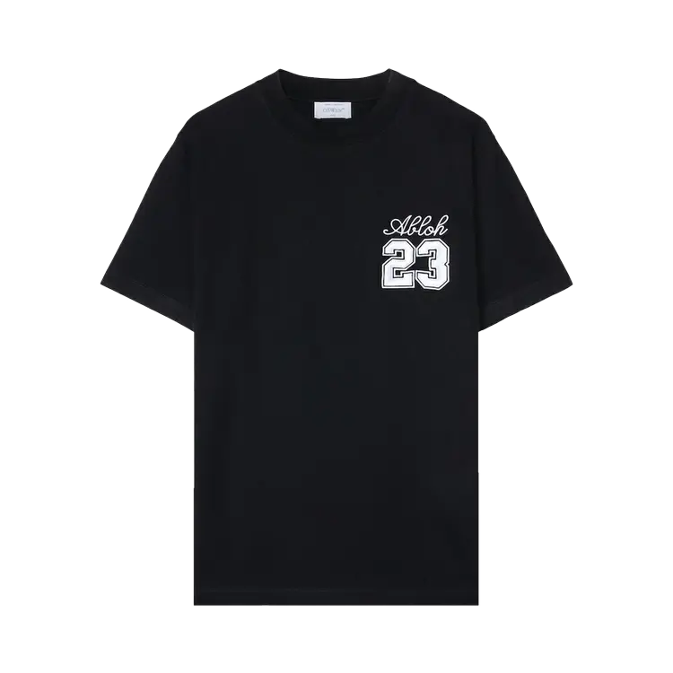 

Футболка Off-White 23 Logo Slim Short-Sleeve 'Black/White', черный
