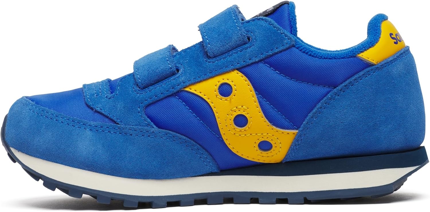 Детские кроссовки Saucony Jazz Double Hook Loop для унисекса, синий/желтый — фото 3