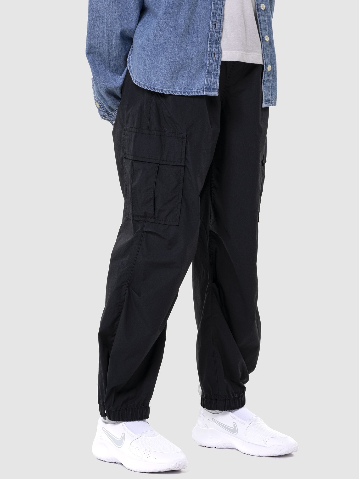 (K) Легкоходные парашютные брюки Easy Cargo (детские) GAP, MOONLESS_NIGHT — фото 4