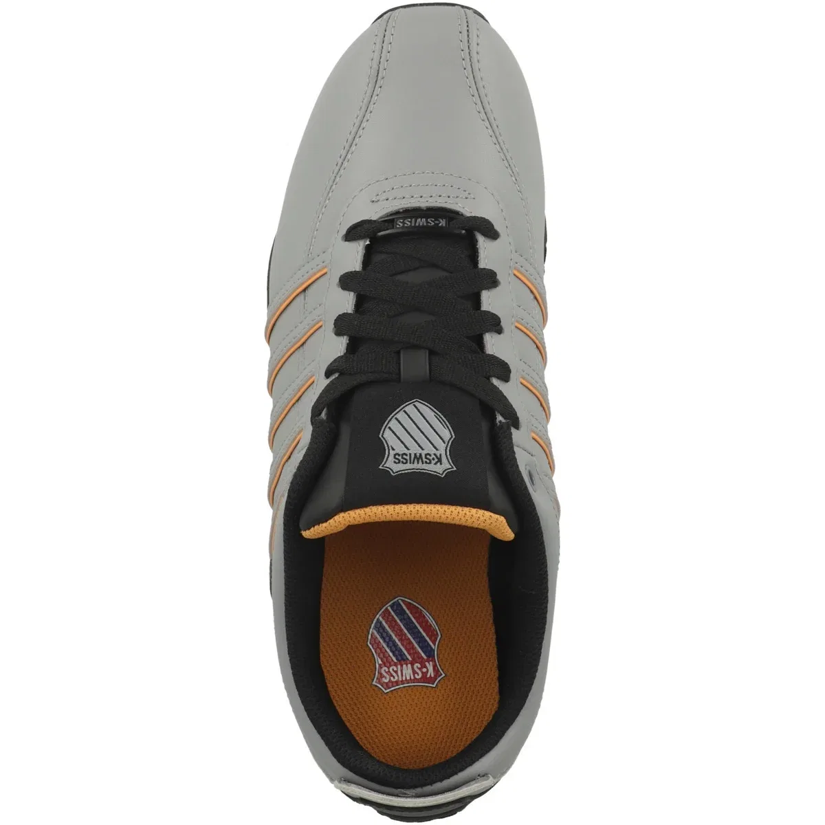 Кроссовки низкие из гладкой кожи, K-SWISS, светло-серый — фото 3