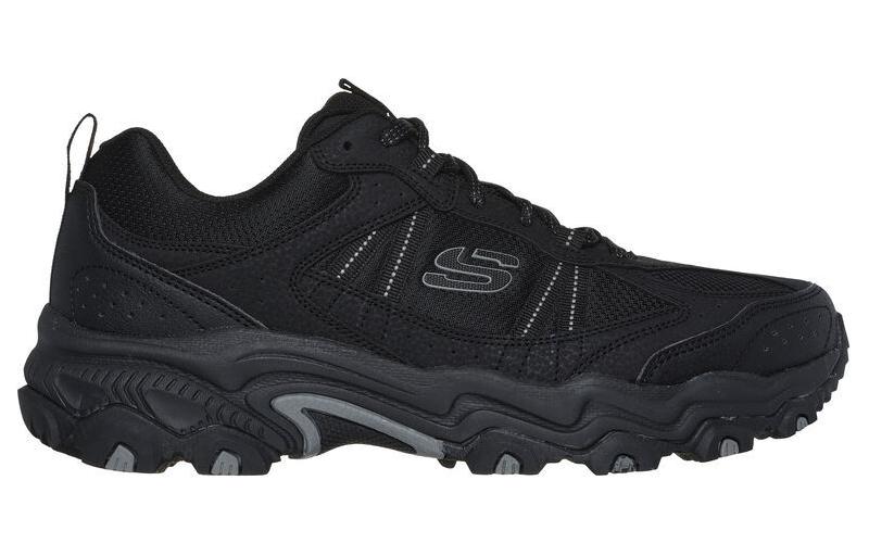 Skechers Износостойкие низкие уличные туфли мужские черные - черный, цвет Black — фото 3