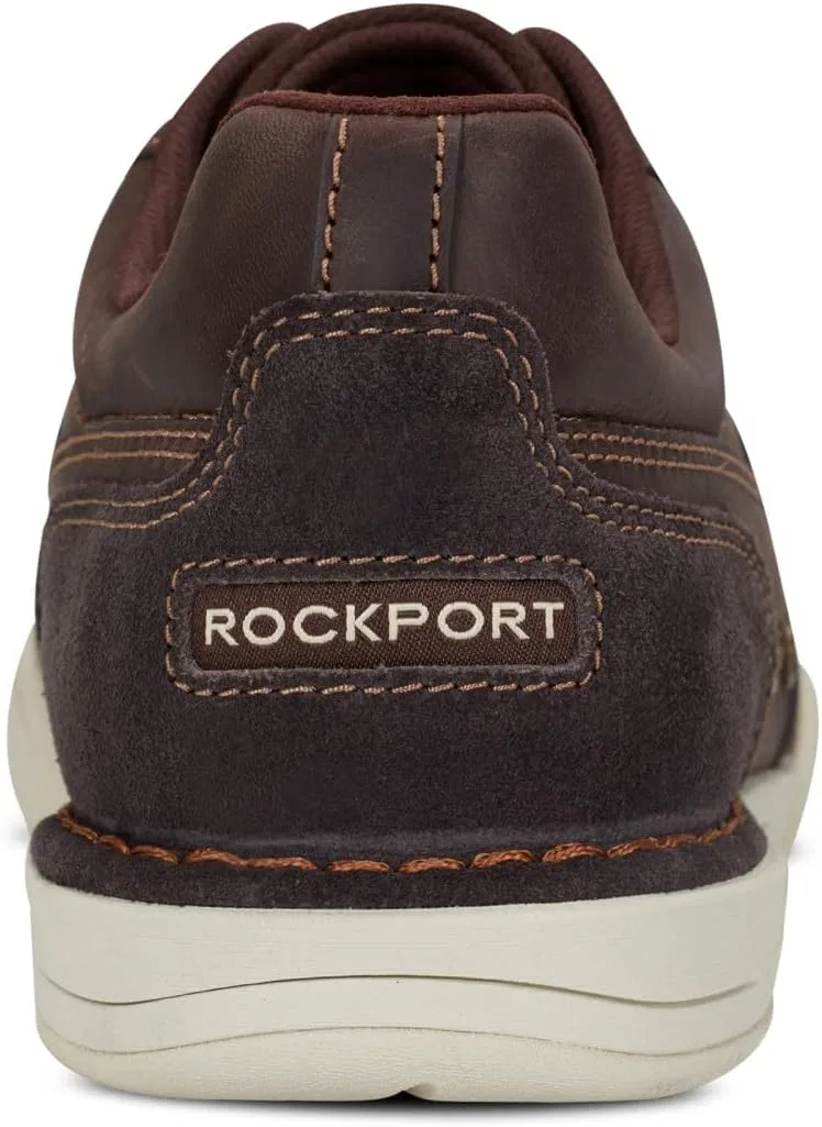 Мужские лодочные туфли Rockport Wentworth, Dark Brown Leather — фото 2