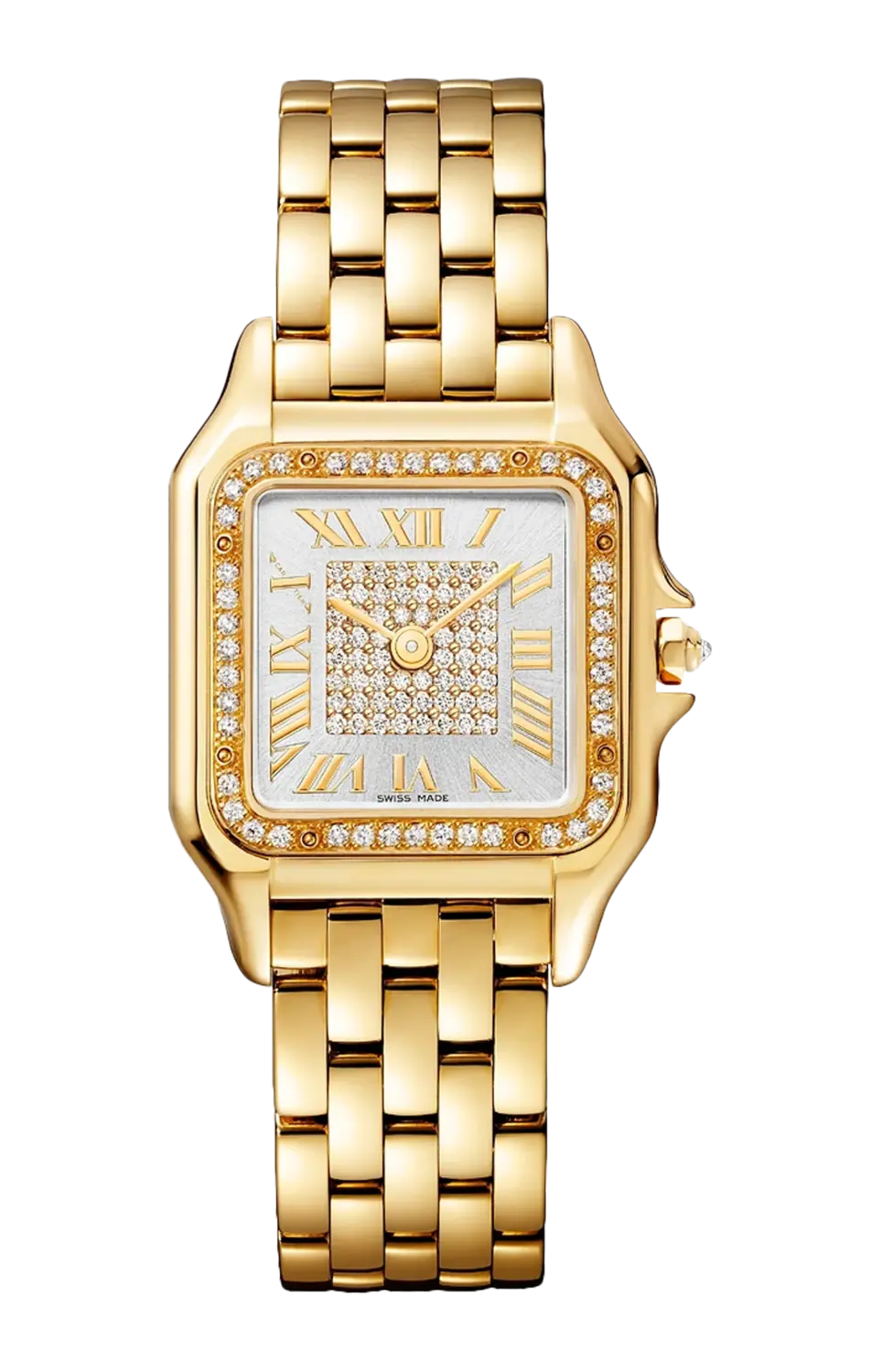 

Panthère de cartier, средняя модель, желтое золото, бриллианты, кварц - wjpn0079 CARTIER