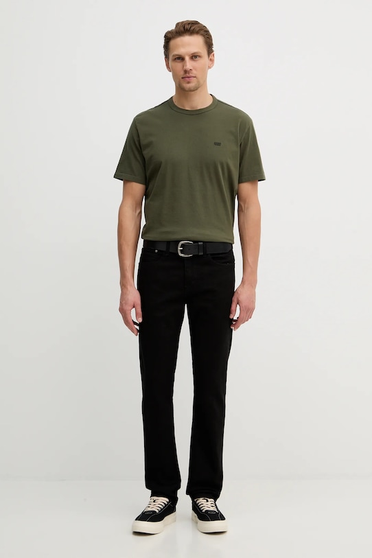 Хлопковая футболка levis original tee Levi's, зеленый — фото 2
