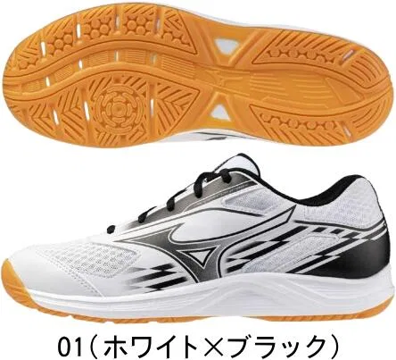 Кроссовки для настольного тенниса «Crossmatch Smash» от Mizuno, 01 (White X Black) — фото 2
