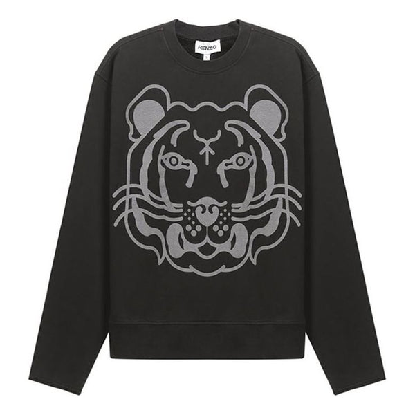 

Толстовка men's ss21 printing round neck sports black Kenzo, черный