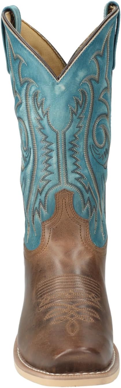 Мужские сапоги Smoky MTN Santafe из страусиной кожи Smoky Mountain Boots, синий/коричневый — фото 4