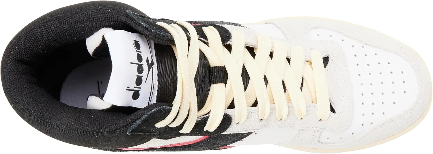 Кроссовки Diadora Unisex Magic Basket Mid Gymnastikschuh, White Ferrari Red Italy — фото 3