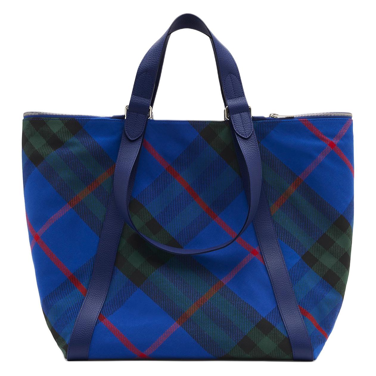 Сумка-шоппер Burberry Knight Blue из полиэстера с хлопком — фото 3