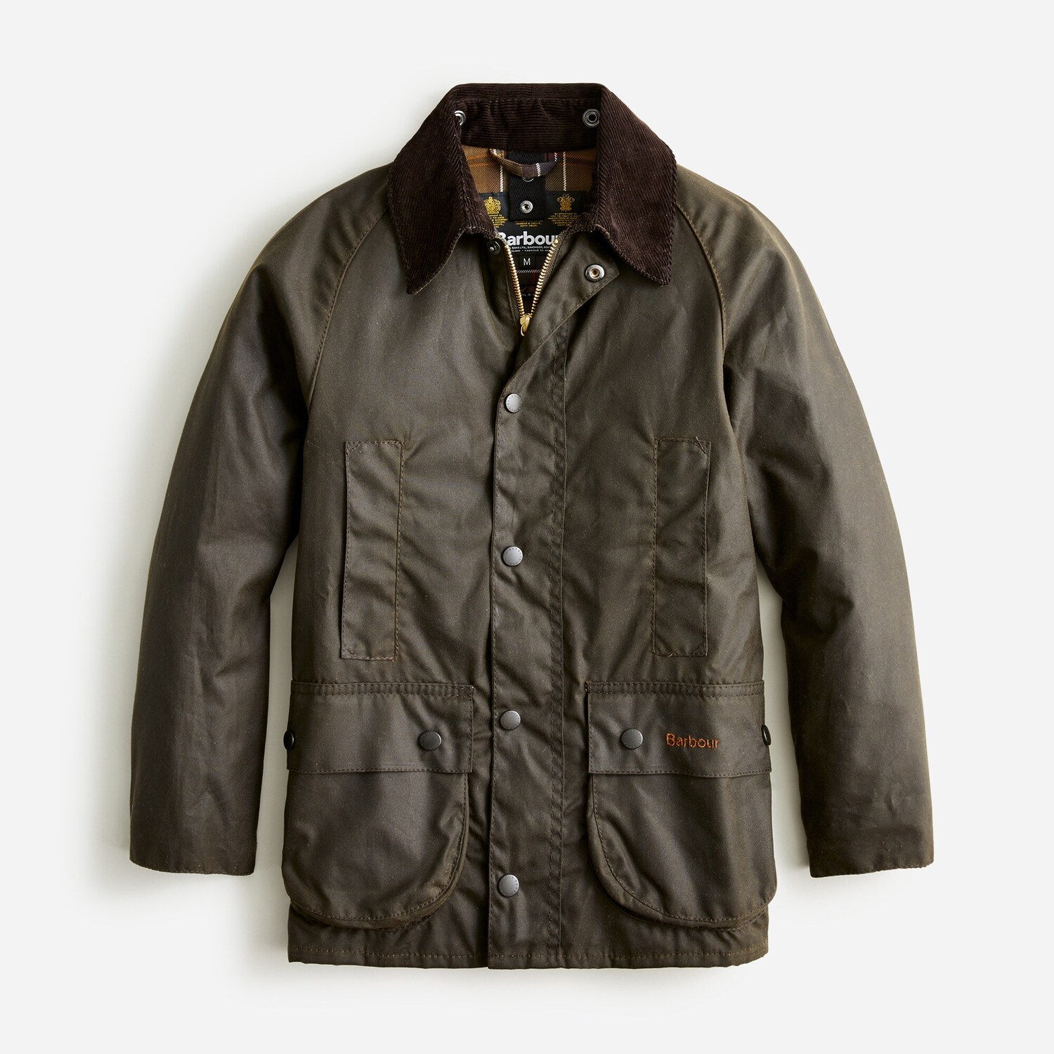 

Детская вощеная куртка Barbour Beaufort J.Crew, зеленый