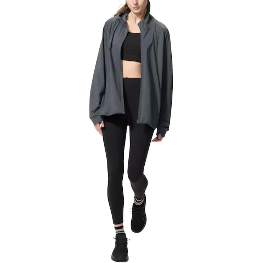 UNIQLO Быстросохнущая одежда с защитой от ультрафиолета unisex темно-серого цвета — фото 4
