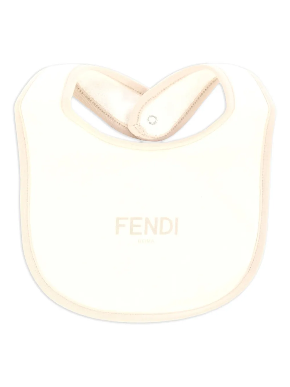 Комплект для новорожденного с вышитым логотипом FENDI KIDS, нейтральный — фото 4