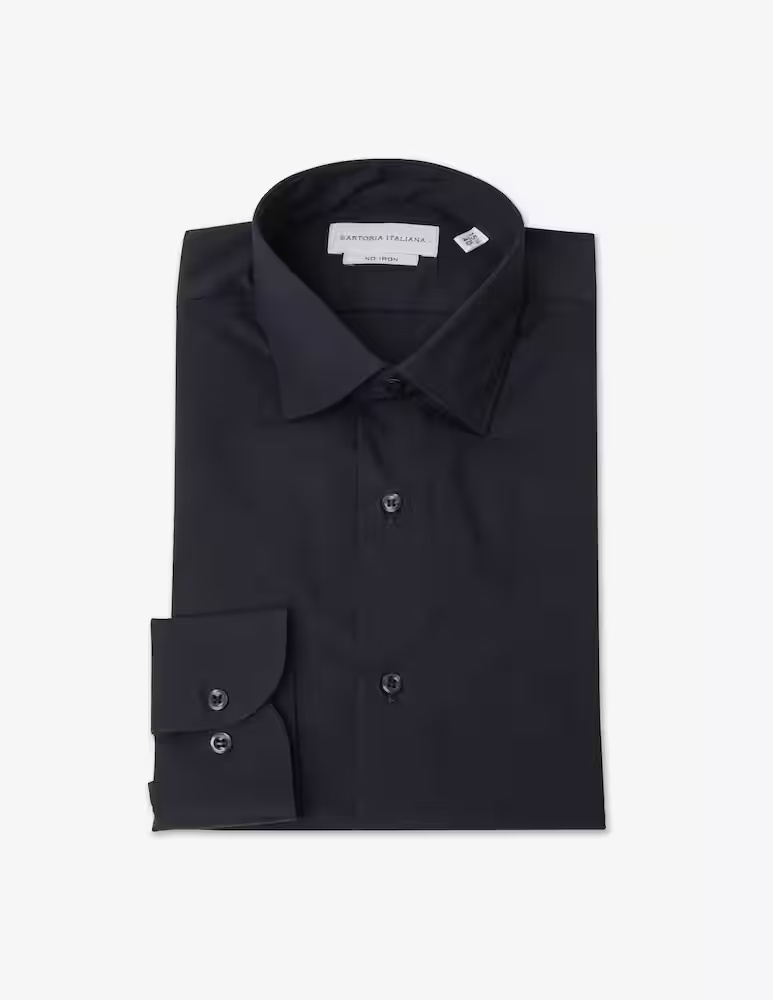 

Современная рубашка из поплина Sartoria Italiana, синий