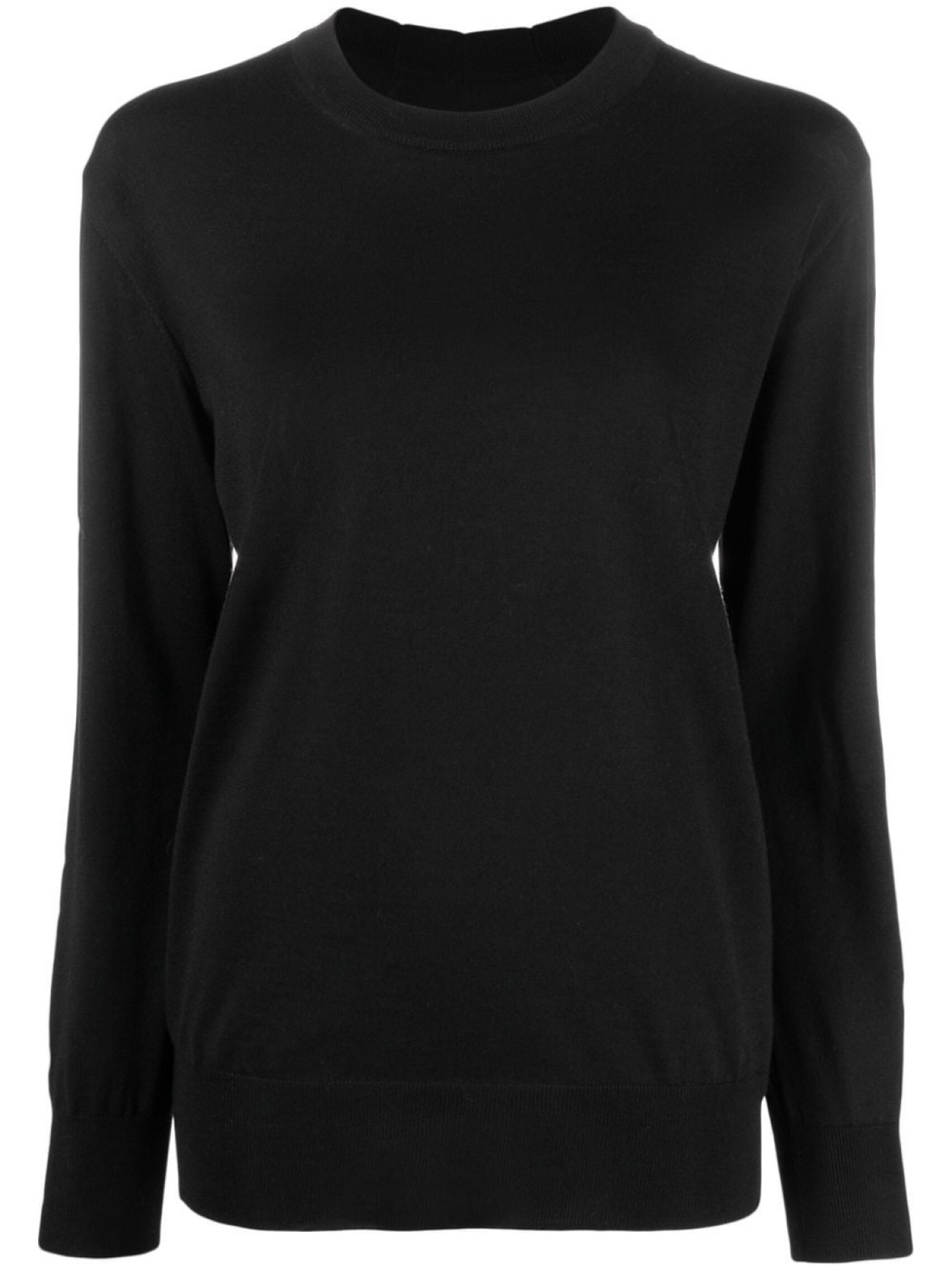 

Пуловер с круглым вырезом Jil Sander, черный