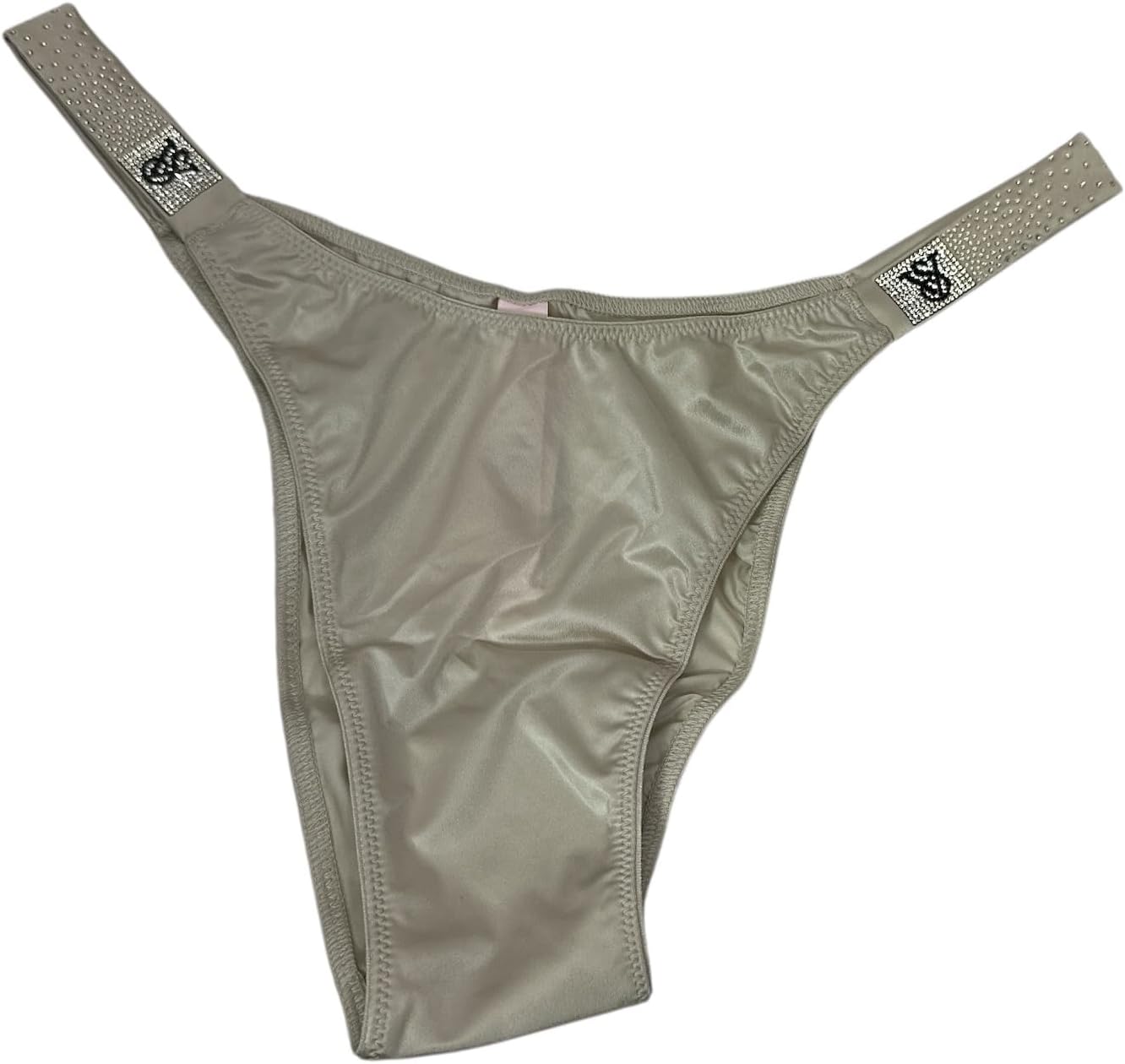 

Victoria's Secret бикини с рассыпанными стразами и блестящими лямками, цвет Beige, новый, Beige/Sandstone