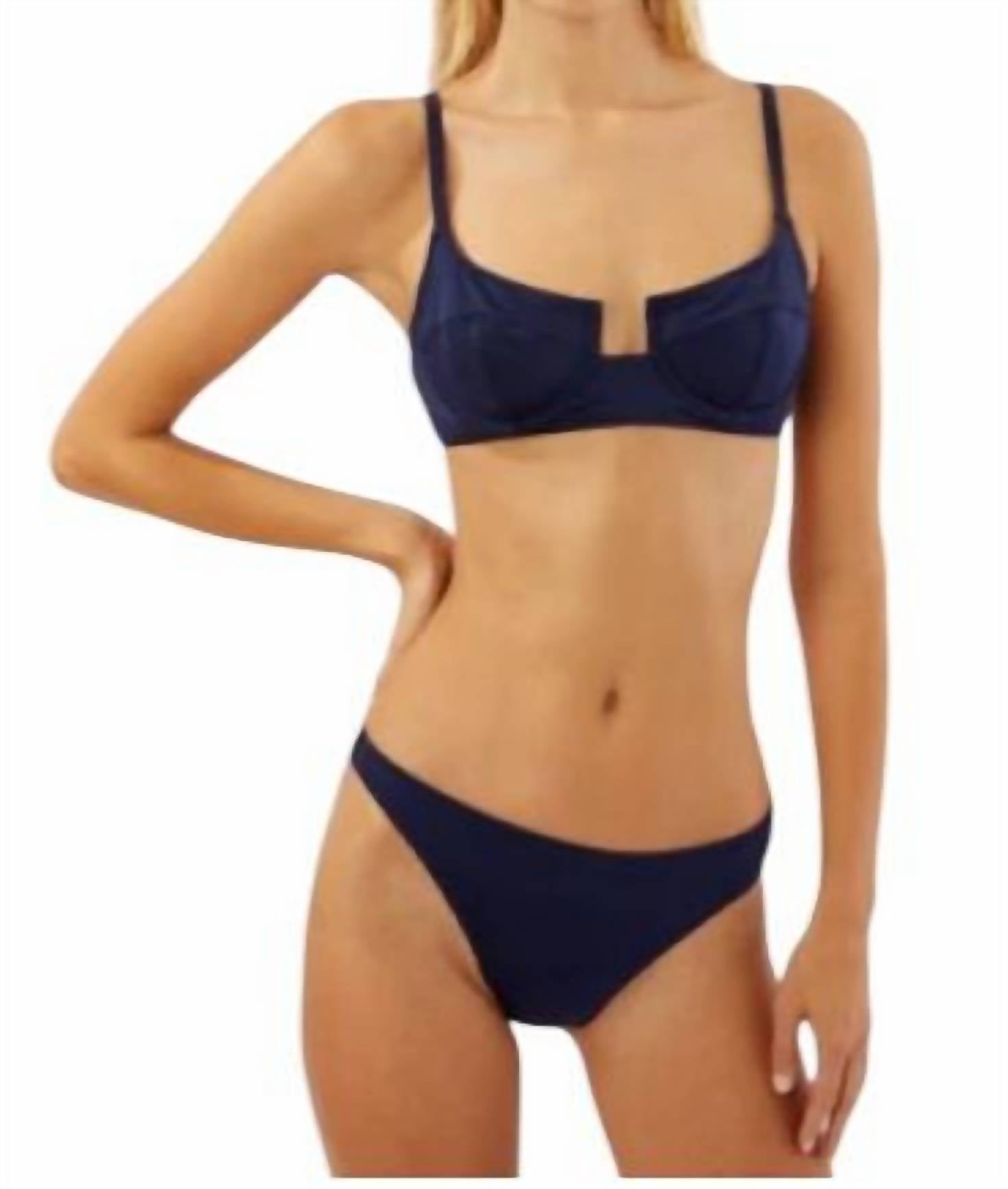 

Купальник женский Solid & Striped, цвет blu scuro matte