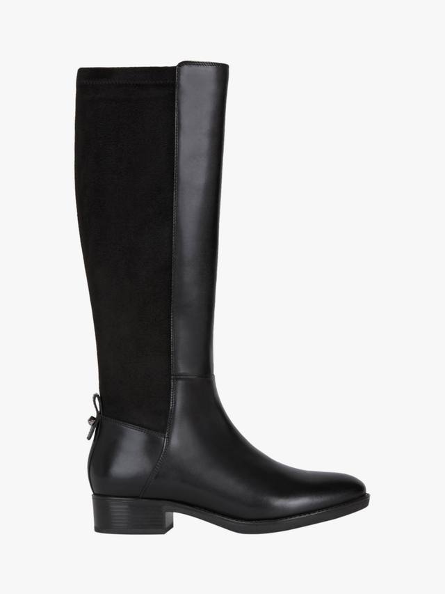 Ботинки Felicity из кожи и замши Geox, Black