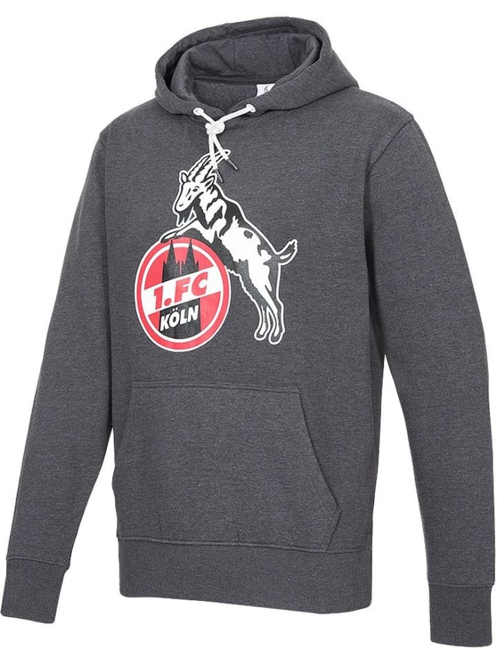 

Пуловер Hoodie Basic Anthrazit Fußballverein 1. FC Köln, серый