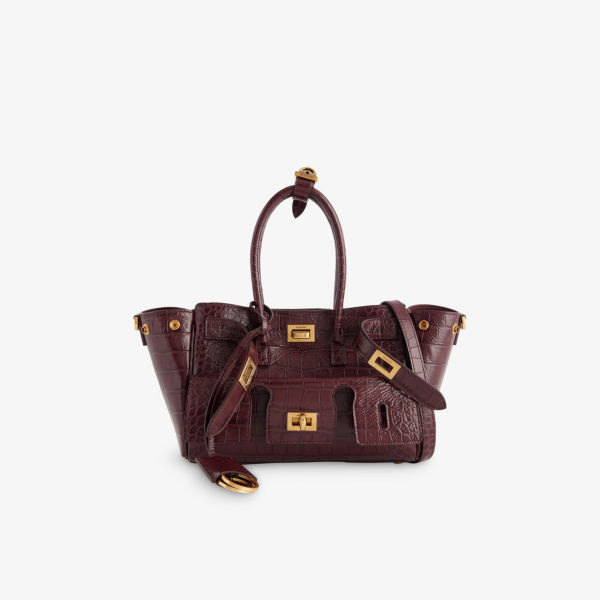 

Мини-сумка Bel Air с кожаной ручкой Balenciaga, бордовый