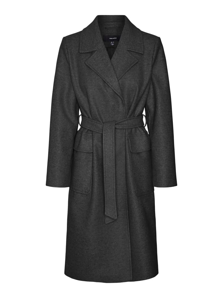 

Зимнее пальто Vero Moda, темно-серый меланж