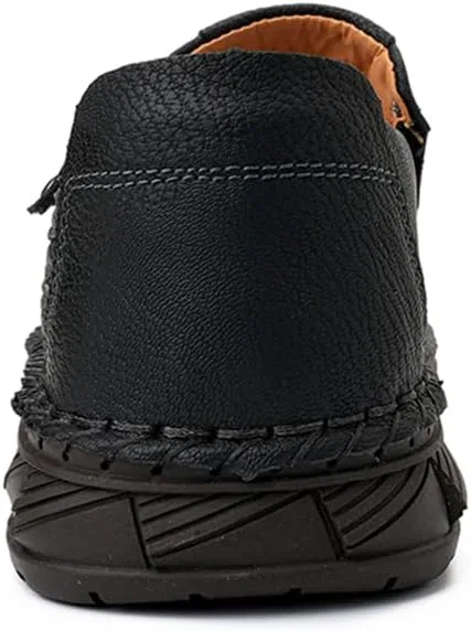 Лоферы кожаные Driving Shoes, Black Abborora — фото 4