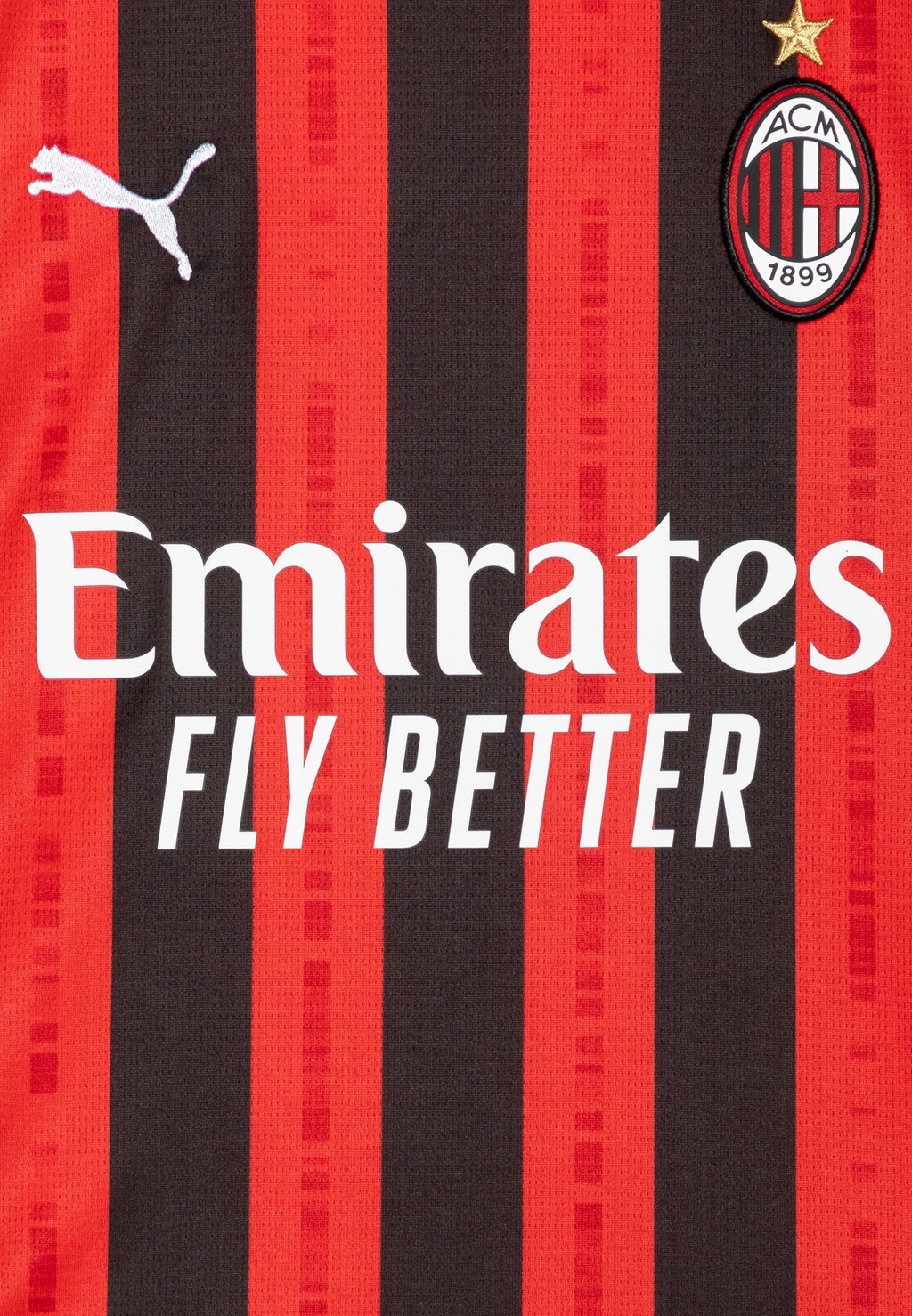 

Футболка с принтом Ac Milan Home Replica Jr Unisex Puma, на все времена красная/черная