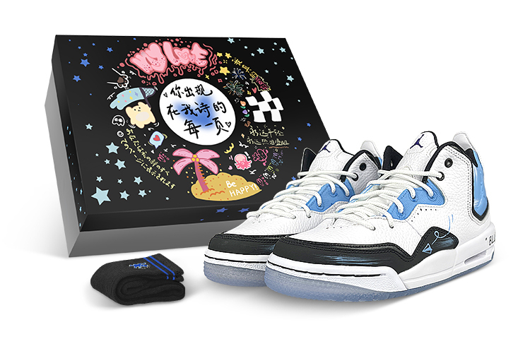 

Кроссовки JORDAN Courtside 23 Vintage Basketball Shoes Women's Mid-Top White Blue