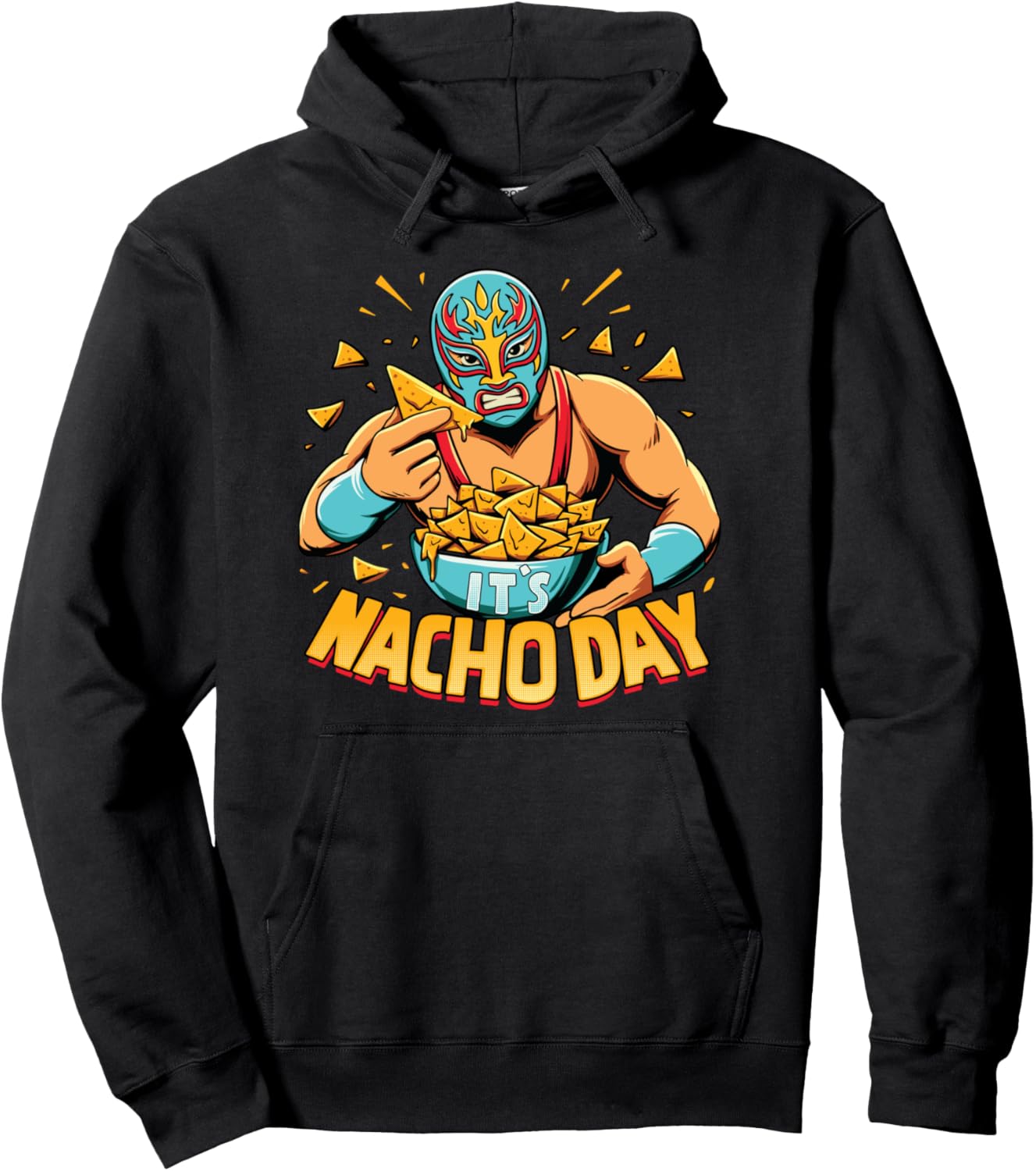 

Мексиканский борец, борец луча либре, Начо, мексиканский боец, худи Lucha Libre Gifts, черный