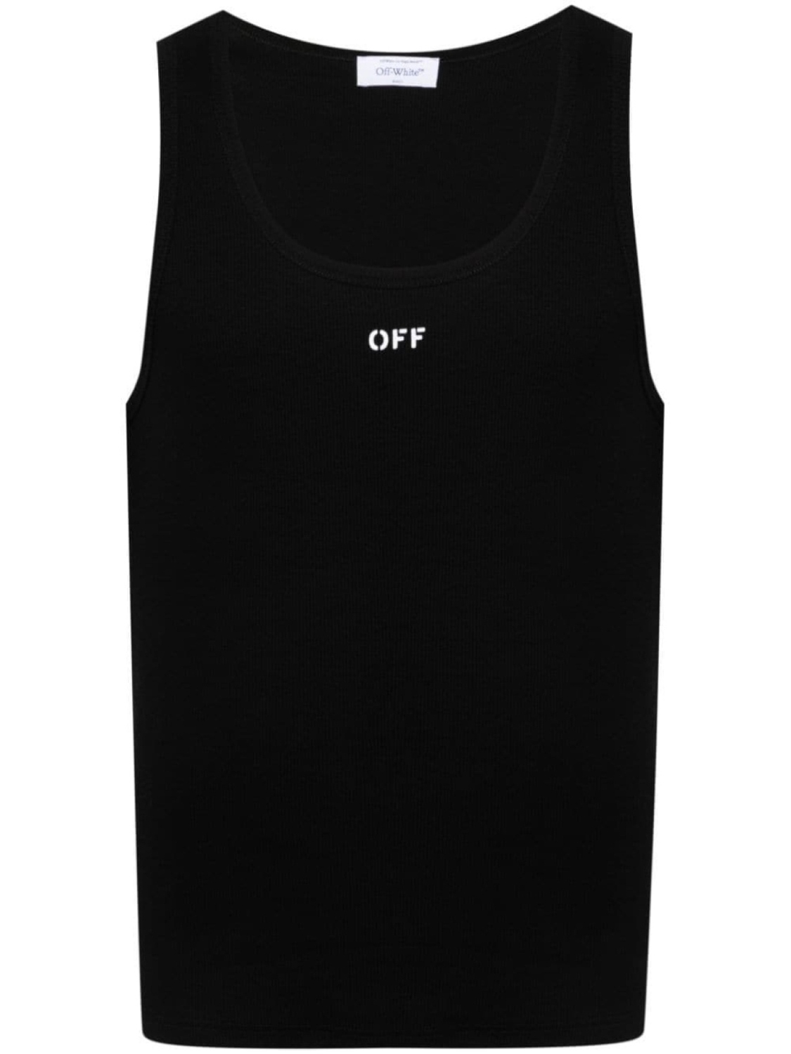 

Off-White топ с логотипом, черный