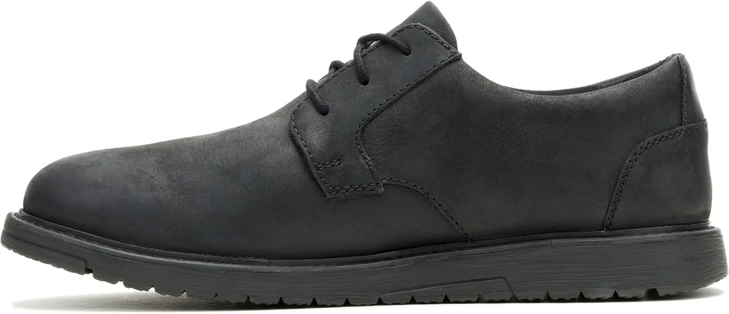 Мужские черные кожаные оксфордские туфли Hush Puppies Jenson Muddy River