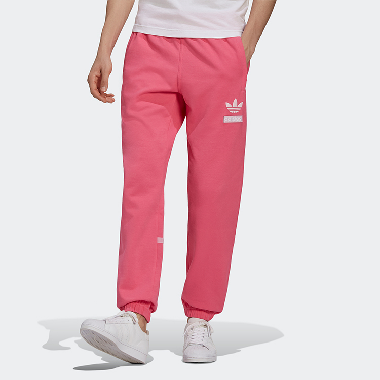 Мужские спортивные брюки Adidas Originals Полунеоновый розовый — фото 3