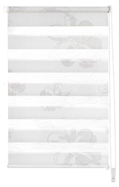 

Рулонные шторы GARESA Klemmfix, 80x210x6 см цвет weißer stoff mit taupefarbenen blumen