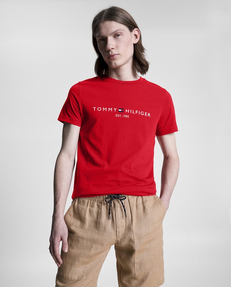 

Мужская футболка с коротким рукавом Tommy Hilfiger, красный