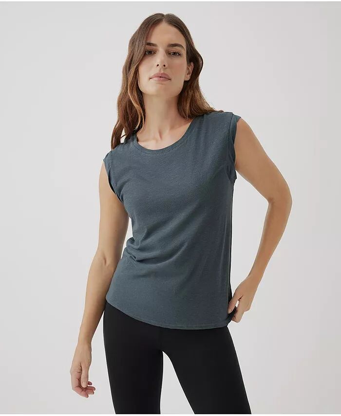 

Женская футболка Slub Muscle из органического хлопка, облегченная Pact, серый