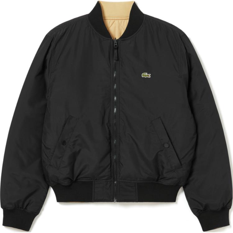 

LACOSTE Куртка мужская черно-бежевая с желтым, Black/Beige Yellow