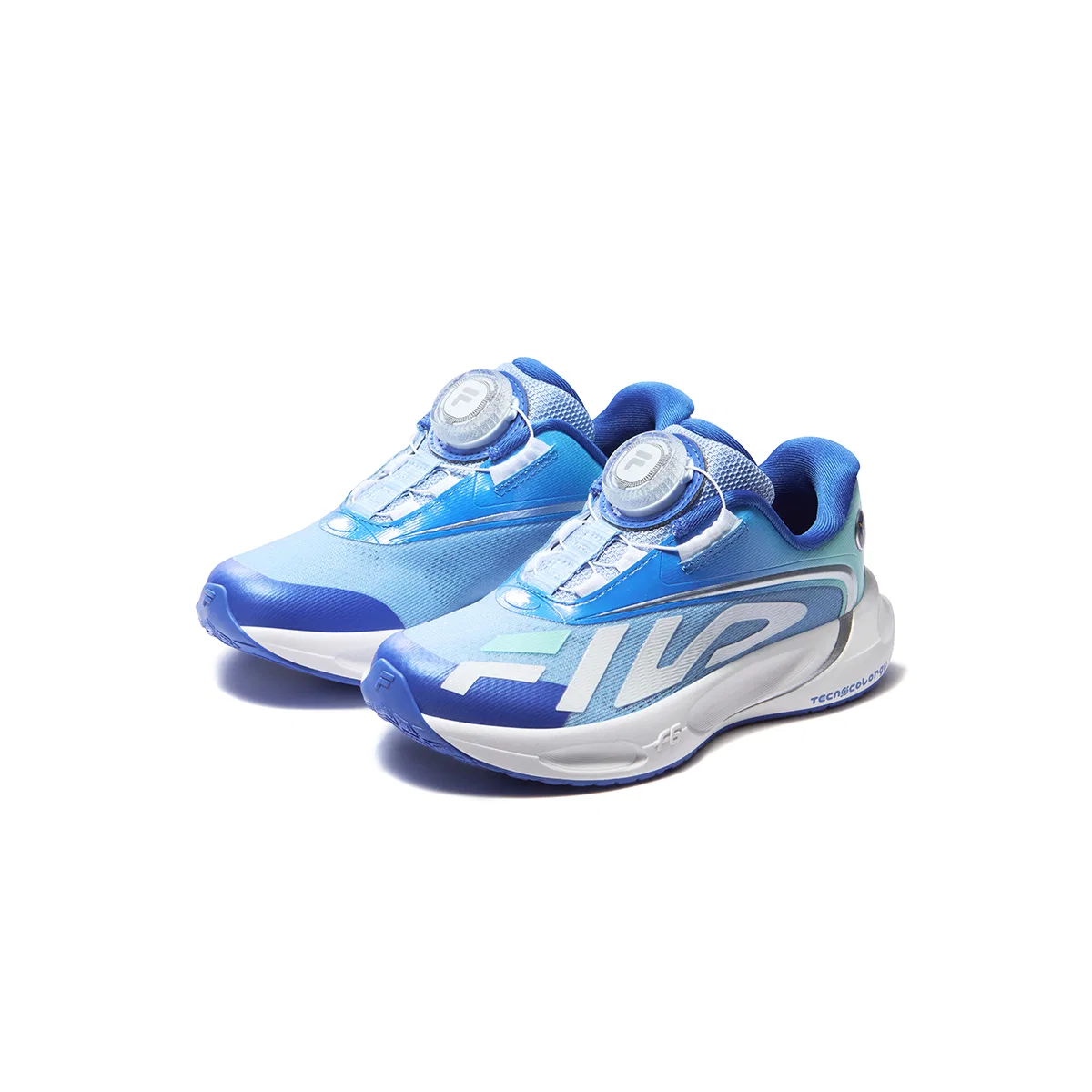 Кроссовки x SONIC PERFORMANCE FPF Cushioning Breathable Running Shoes Frozen Fjord Blue/Light Green Blue Kids' FILA KIDS — фото 4