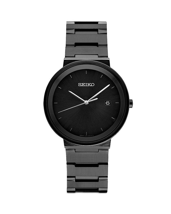 

Современные часы Seiko Essentials, 40,6 мм Seiko Watch, черный