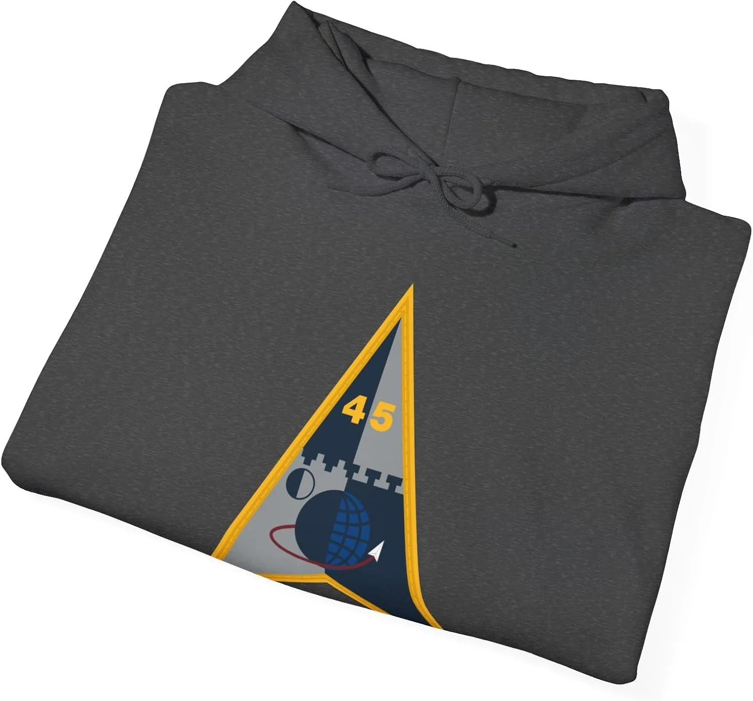 Толстовка Space Launch Delta 45 (Космические силы США) GENERIC, Dark Heather — фото 4