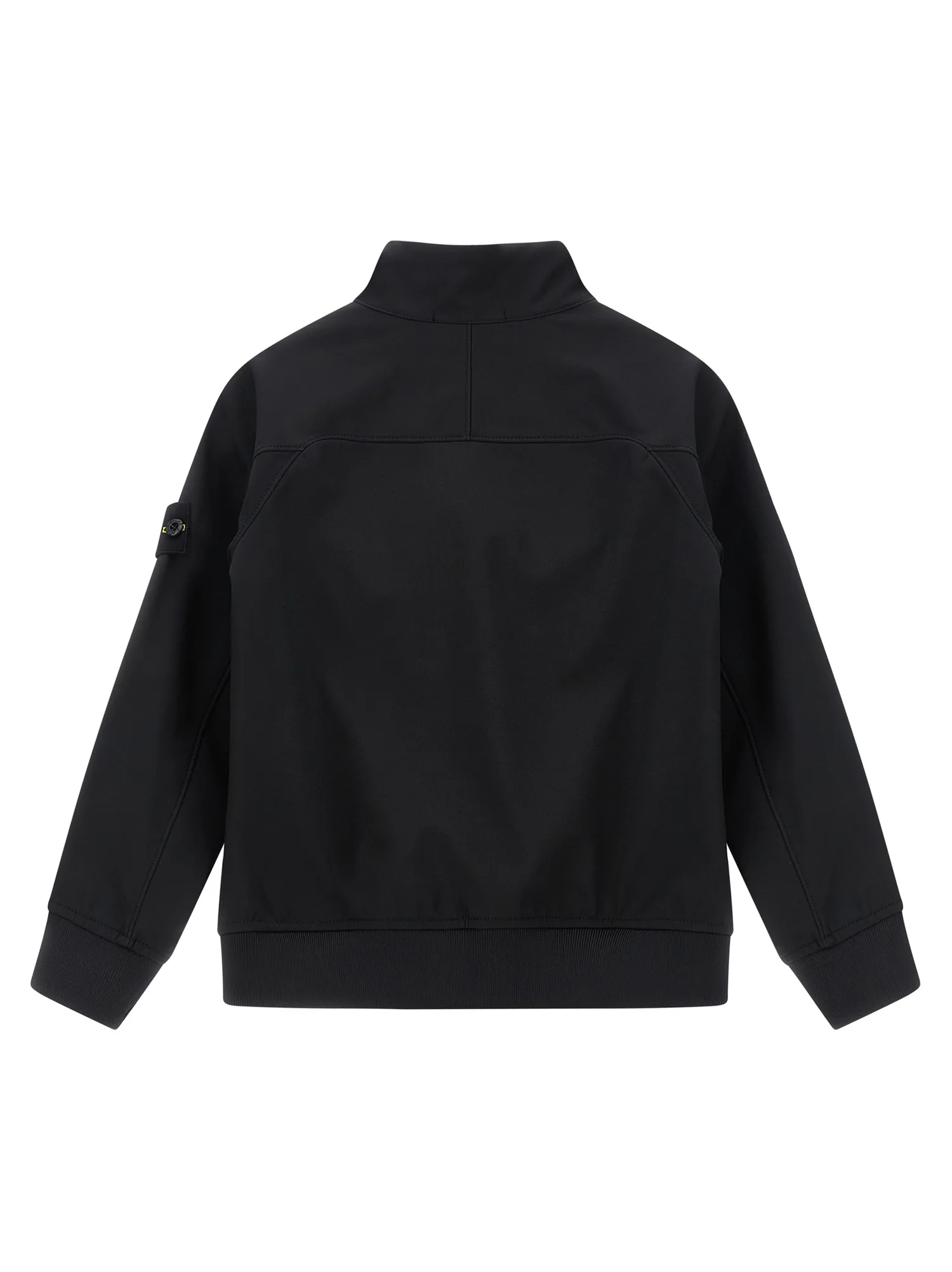 Куртка с логотипом на нашивке Stone Island Junior, черный — фото 2